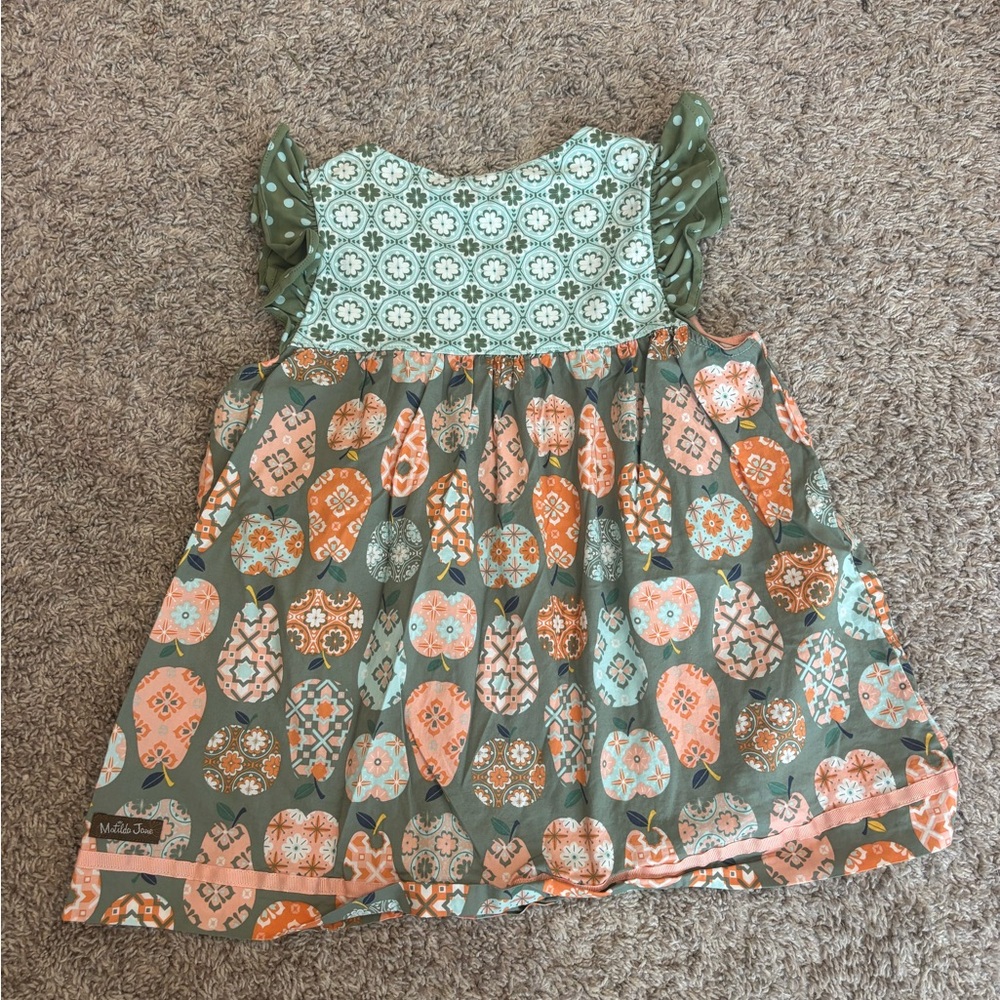 Matilda Jane Green and Orange Patterned Dress
